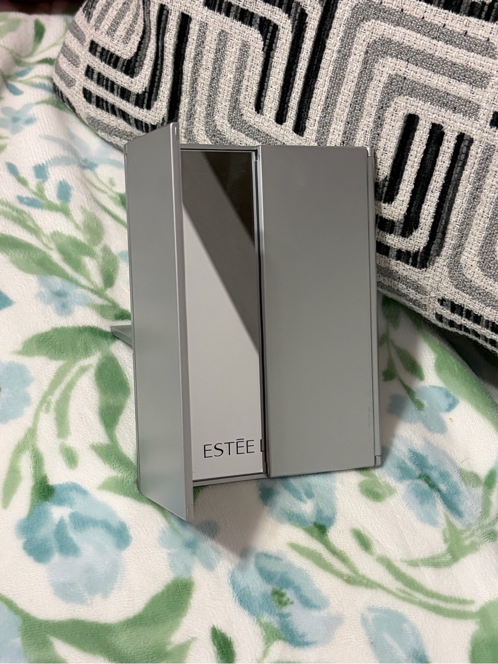 Estee Lauder Silver Tri-Fold Travel Mirror